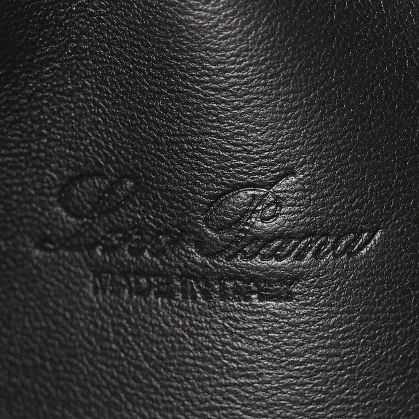 Grained Calfskin L19 Extra Pocket Pouch Black