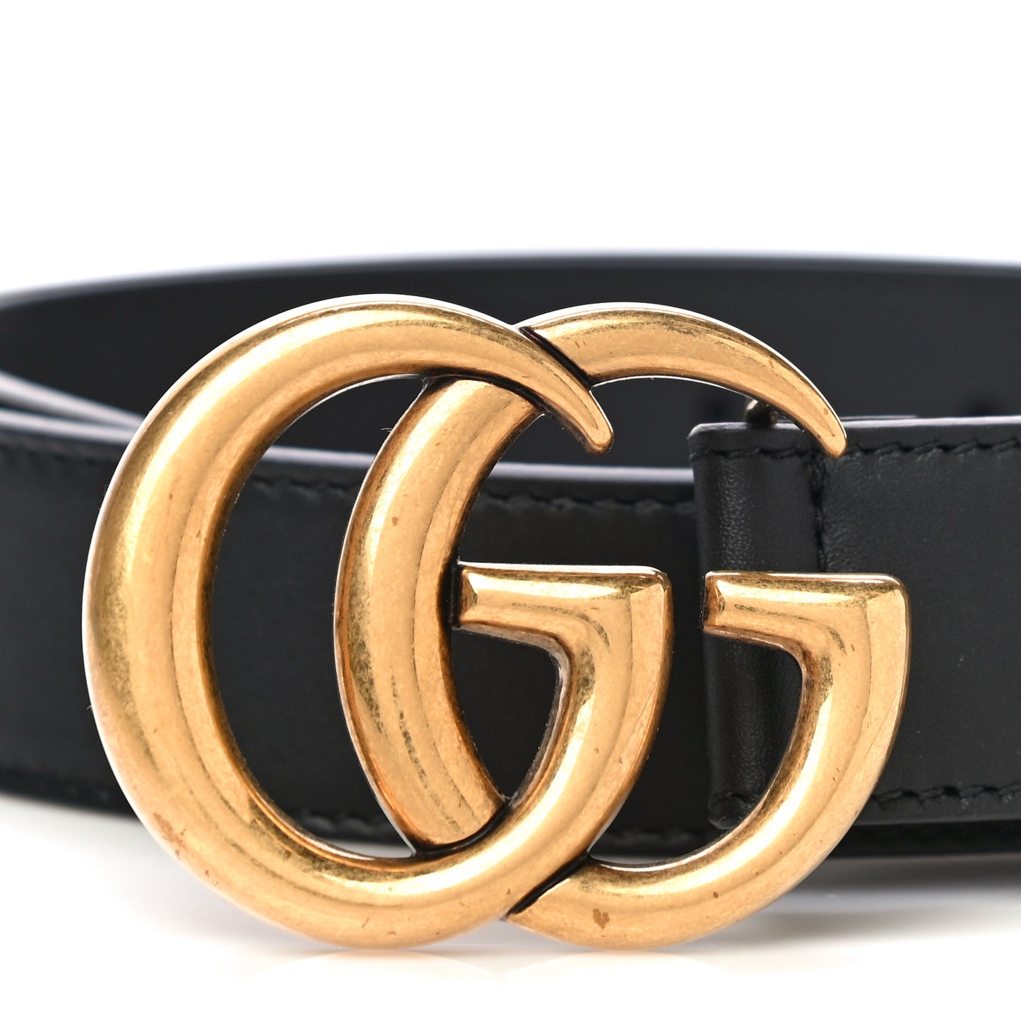 Calfskin Double G 30mm Belt 80 32 Black