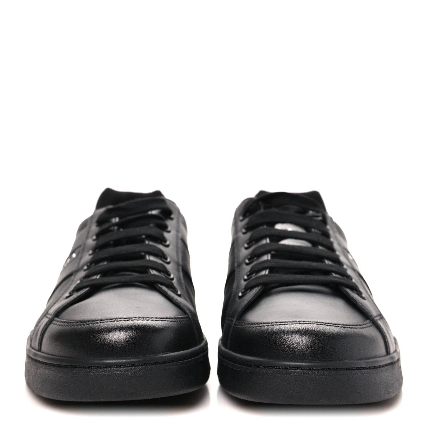 Prada Vitello Soft Mens Sneakers 12 Black 3 of 10