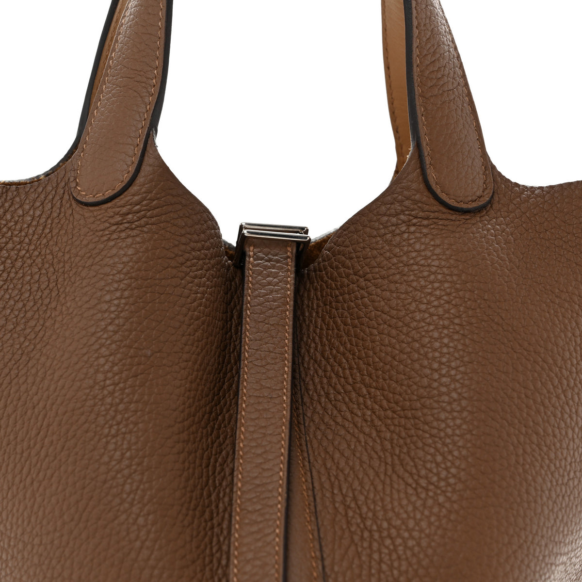 Hermes Taurillon Clemence Swift Eclat Picotin Lock 18 PM  Alezan Biscuit 8 of 11
