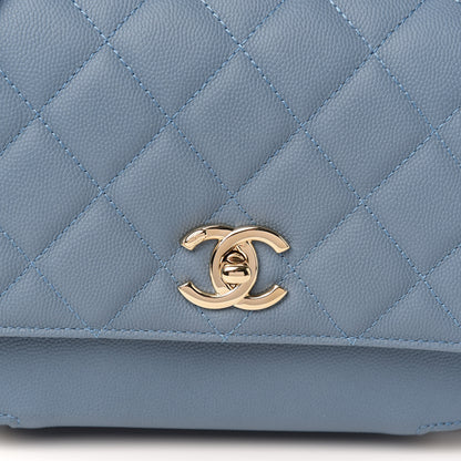 Chanel Caviar Quilted Medium Business Affinity Flap Blue 9 of 10