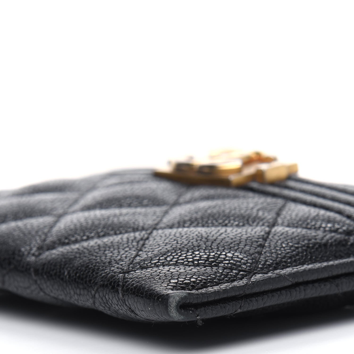 Chanel Caviar Quilted Boy Card Holder Black 5 of 5