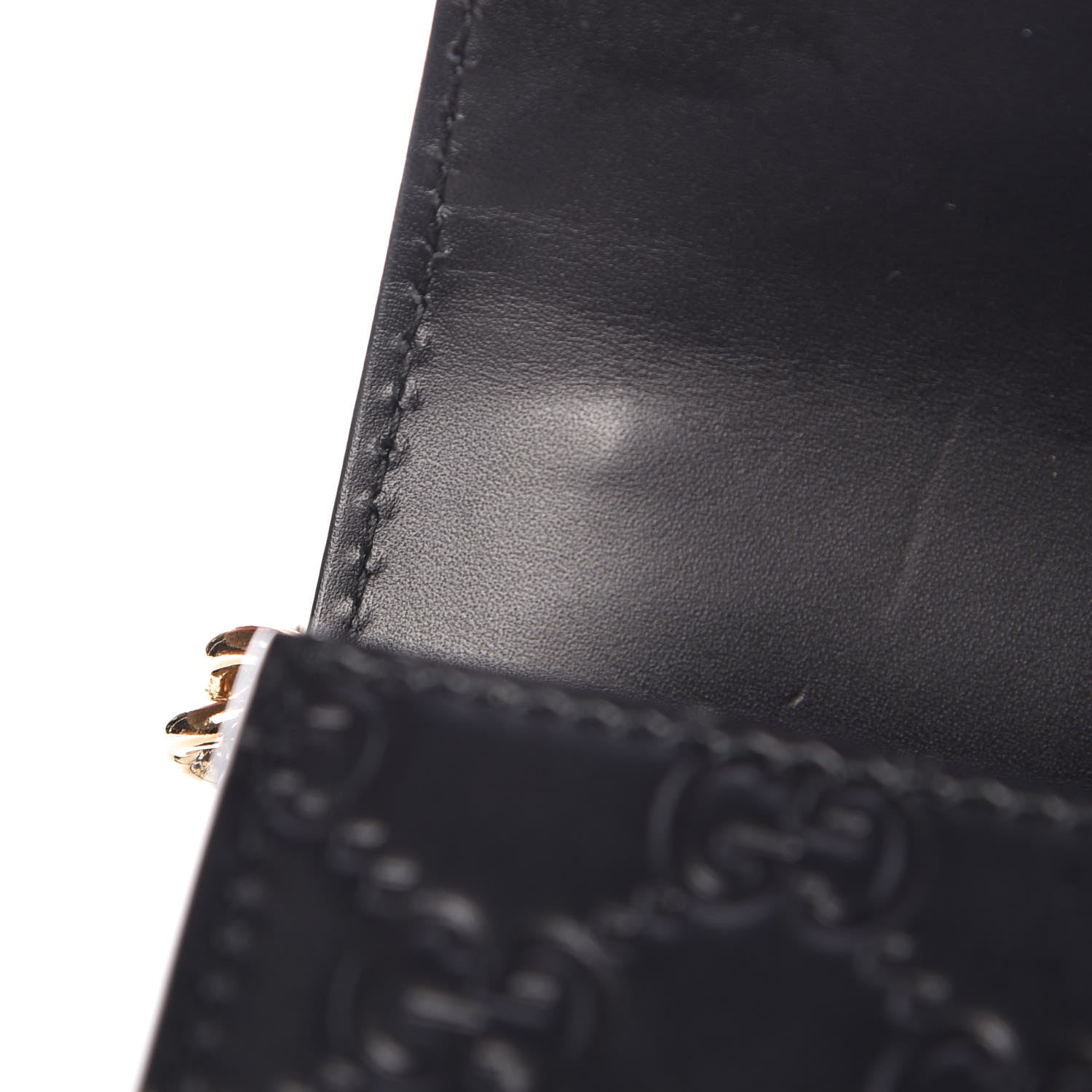 Gucci Guccissima Small Padlock Shoulder Bag Black 15 of 16