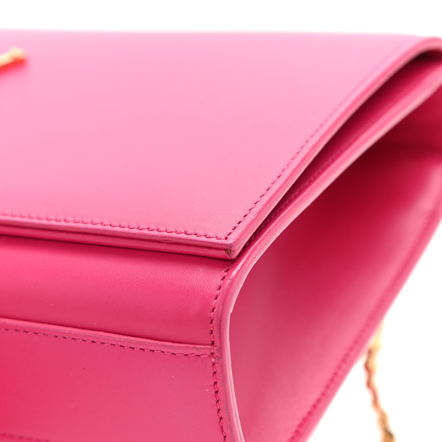Saint Laurent Smooth Calfskin Medium Classic Monogram Kate Tassel Satchel Fuchsia 11 of 15