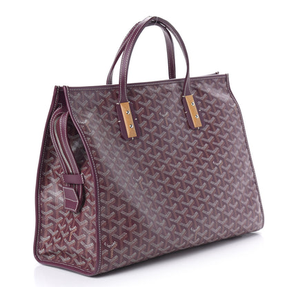 Goyard Goyardine Marquises Tote Burgundy 3 of 11