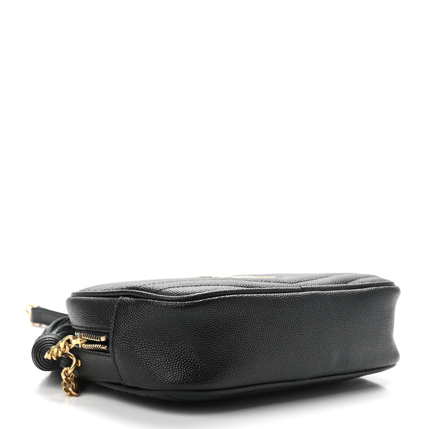 Saint Laurent Grain De Poudre Matelasse Monogram Mini Lou Camera Bag Black 4 of 11