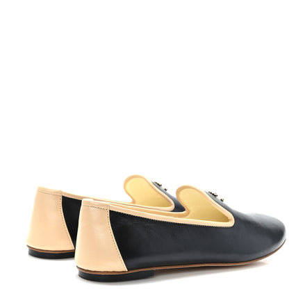 Chanel Lambskin CC Loafers 36.5 Black 4 of 9