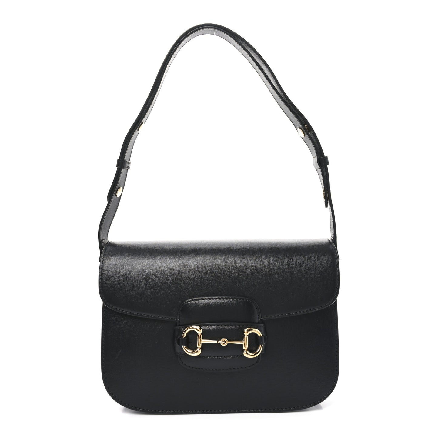 Azalea Calfskin Horsebit 1955 Shoulder Bag Black