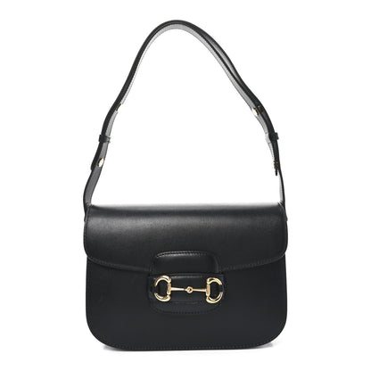 Gucci Azalea Calfskin Horsebit 1955 Shoulder Bag Black 1 of 10