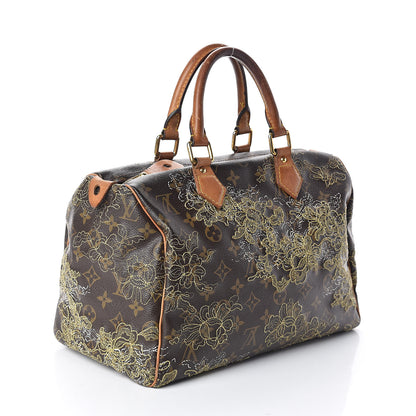 Louis Vuitton Monogram Dentelle Speedy 30 Gold 3 of 10