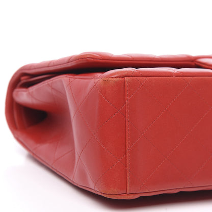 Chanel Lambskin Quilted Maxi Double Flap Red 8 of 18