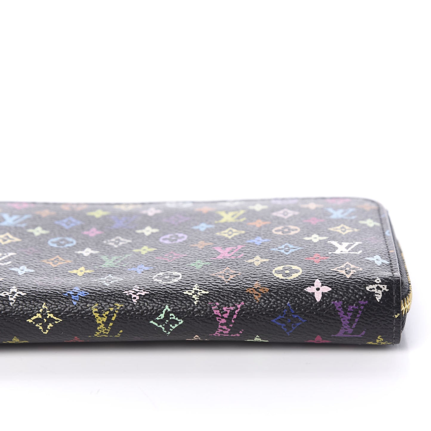 Monogram Multicolor Zippy Wallet Black Violet