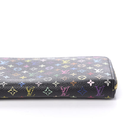Louis Vuitton Monogram Multicolor Zippy Wallet Black Violet 8 of 14