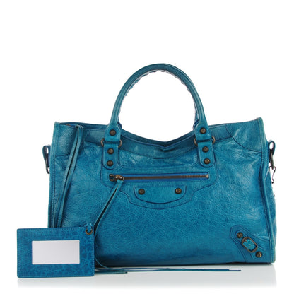 Balenciaga Agneau Classic Hardware City Lagon 1 of 10