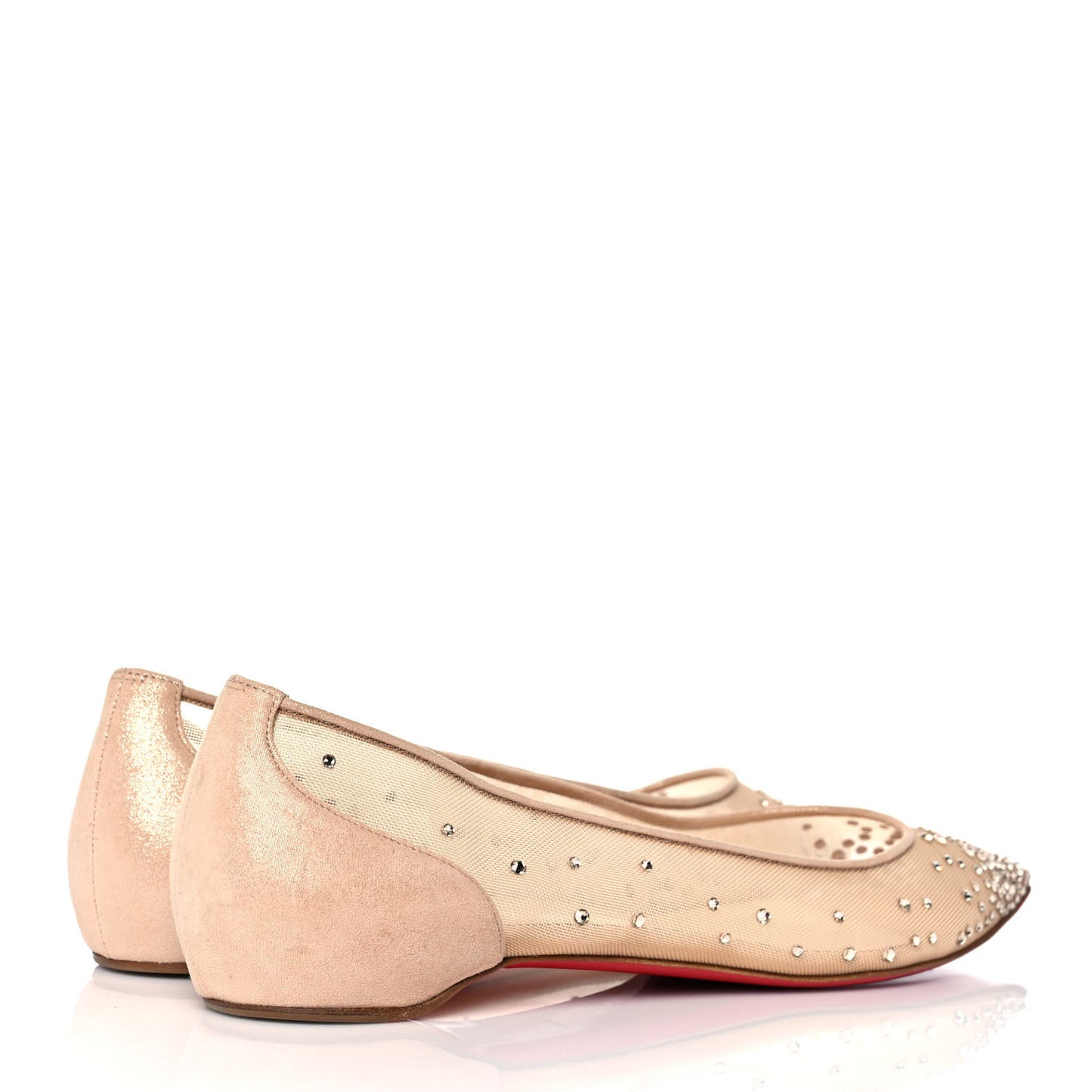 Crystal Strass Follies Flats 40 Light Silk