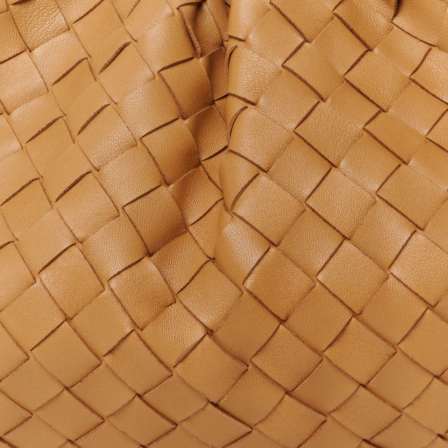 Bottega Veneta Nappa Maxi Intrecciato The Pouch Oversized Clutch Caramel 9 of 11