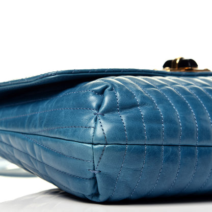 Lanvin Calfskin Quilted Medium Happy Shoulder Bag Blue 7 of 8