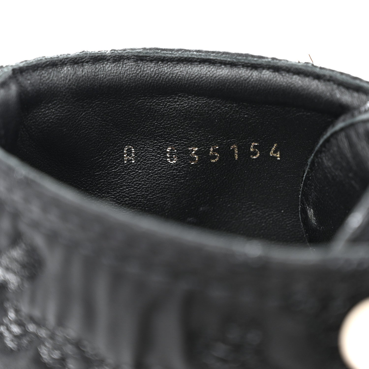 Chanel Tweed Grosgrain CC Combat Short Boots 38.5 Black 6 of 8