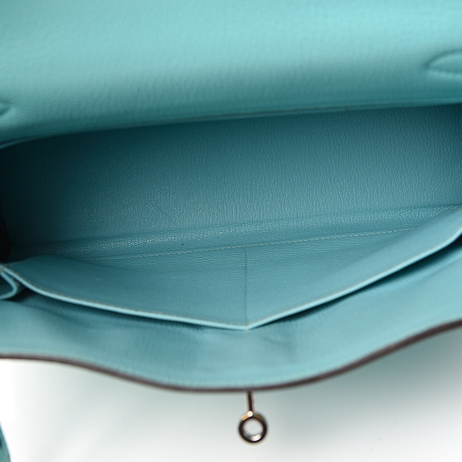 Hermes Togo Kelly Retourne 28 Bleu Atoll 6 of 39