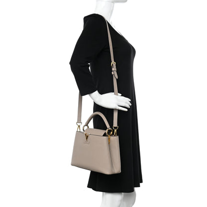 Louis Vuitton Taurillon Capucines BB Galet 2 of 9