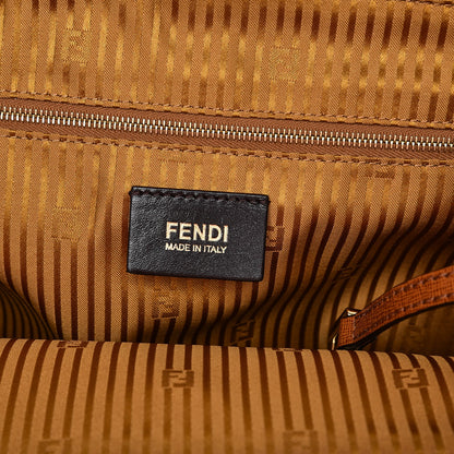 Fendi Vitello Elite Flamingo Large 2Jours Tote Curry 6 of 10