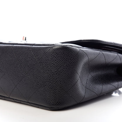 Chanel Caviar Quilted Jumbo Double Flap Black 9 of 10