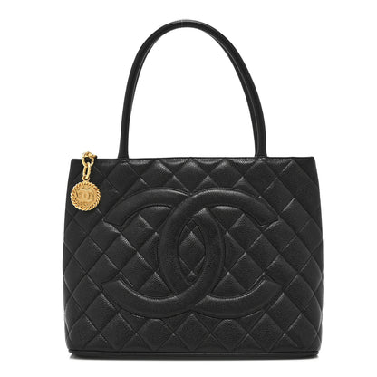 Chanel Caviar Quilted Medallion Tote Black 1 of 10