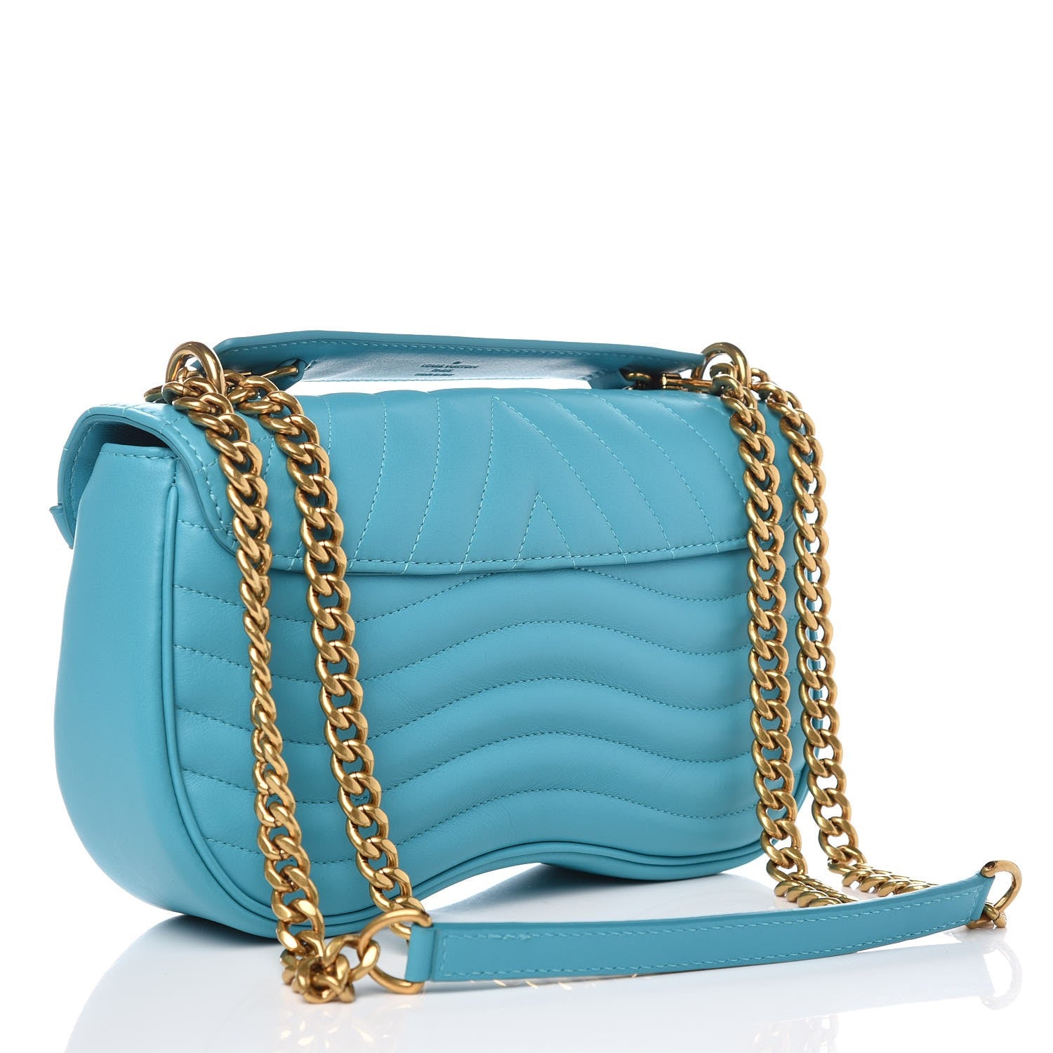 Louis Vuitton Calfskin New Wave Chain MM Malibu Green 2 of 14