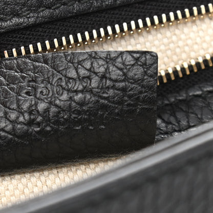 Gucci Pebbled Calfskin Medium Soho Flap Crossbody Black 10 of 11