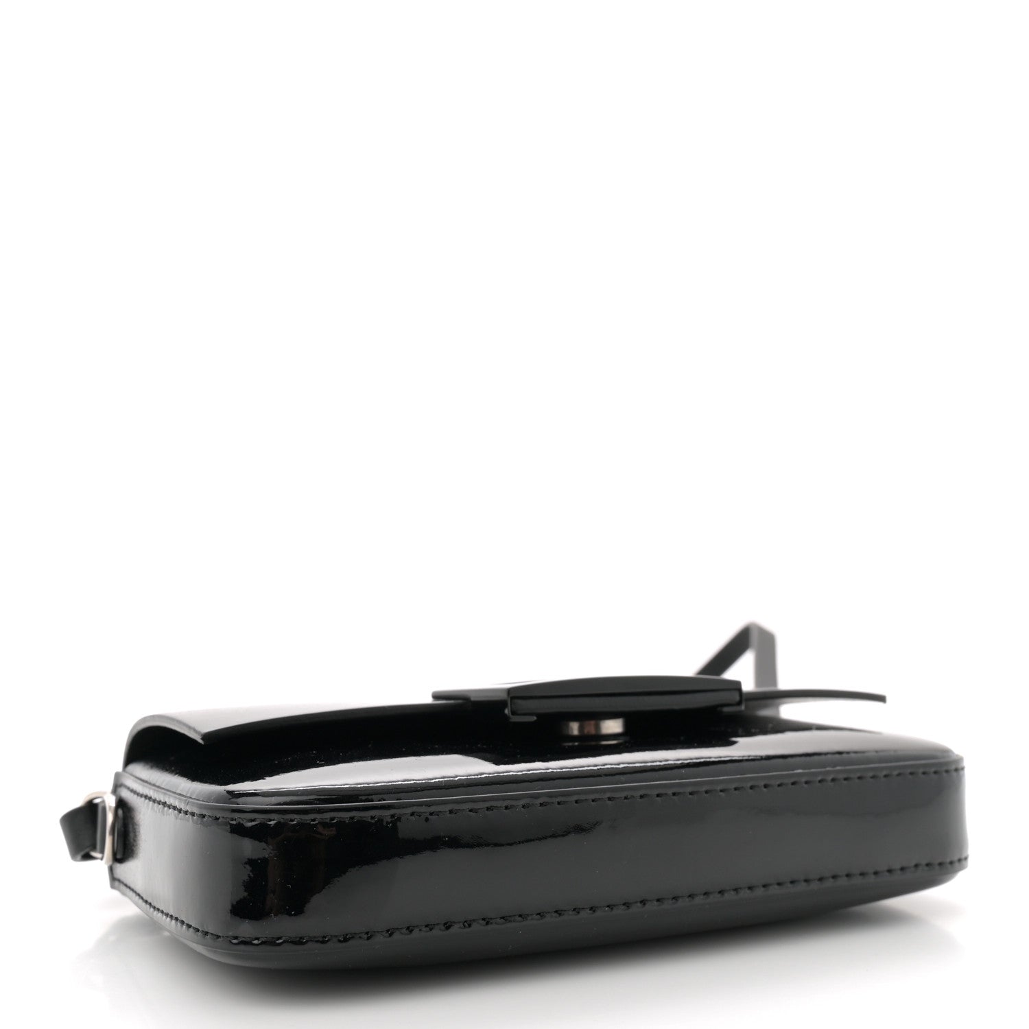 Fendi Vitello Liberty Sfumato Phone Baguette Black 4 of 10