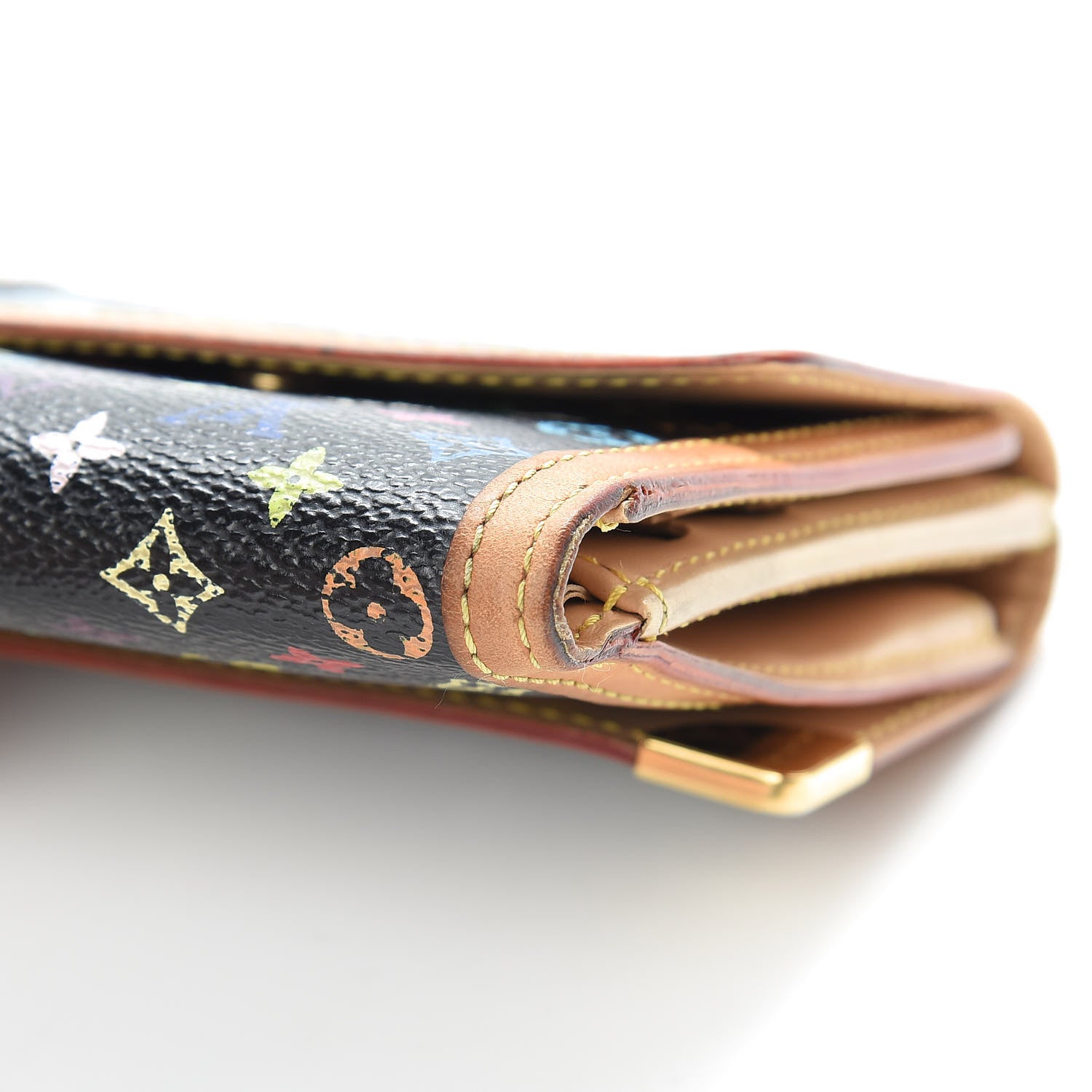 Louis Vuitton Monogram Multicolor Porte-Monnaie Billets Wallet Black 13 of 13