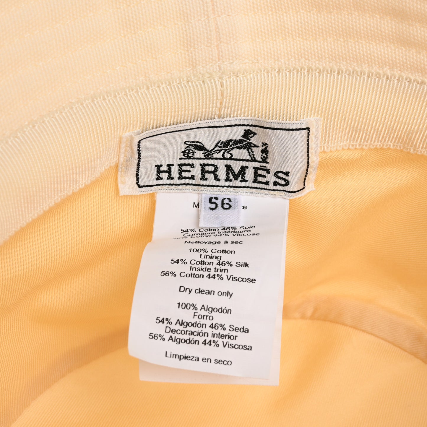 Cotton Gene Sunshine Bucket Hat 56 Ecru