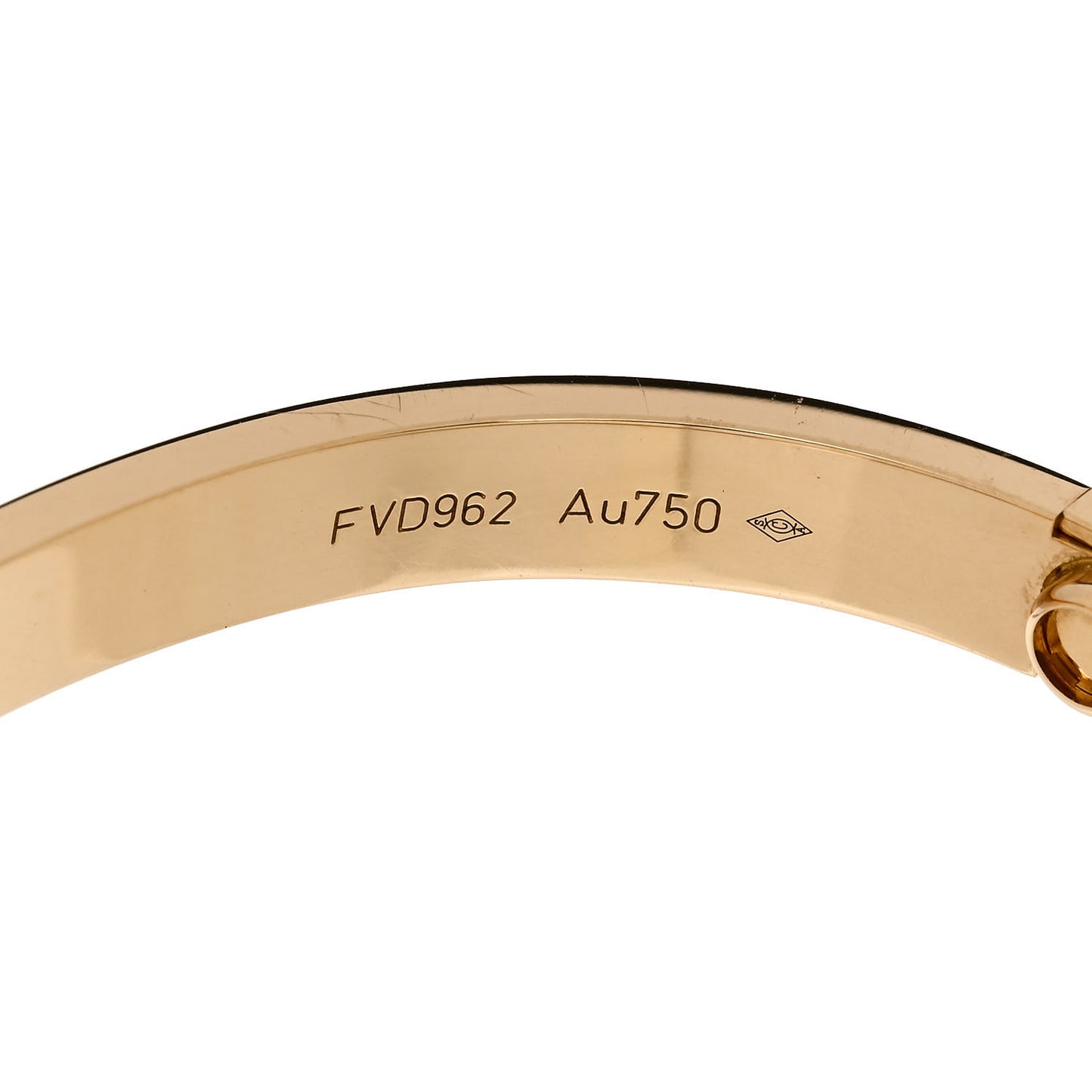 18K Yellow Gold LOVE Bracelet 17