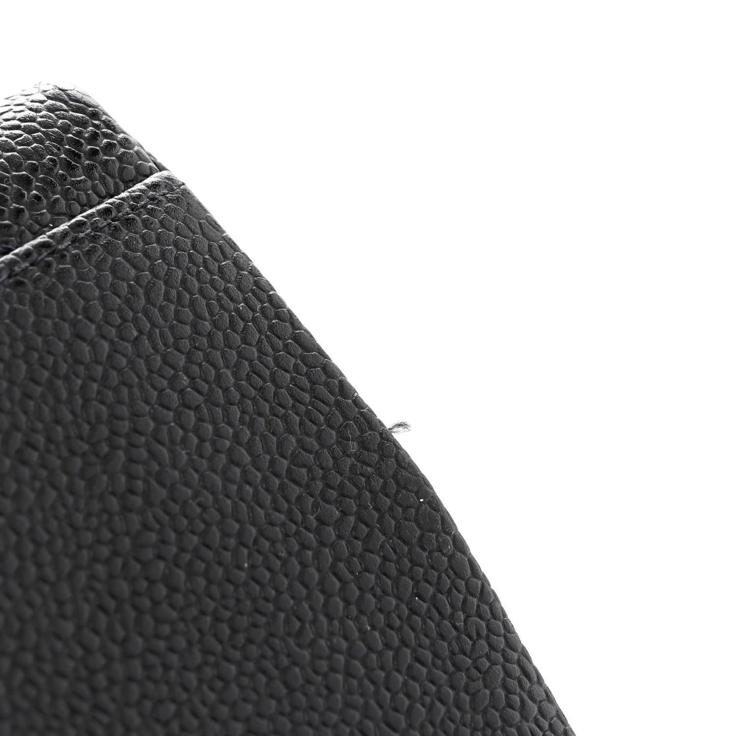 Caviar Quilted Shoulder Bag Black