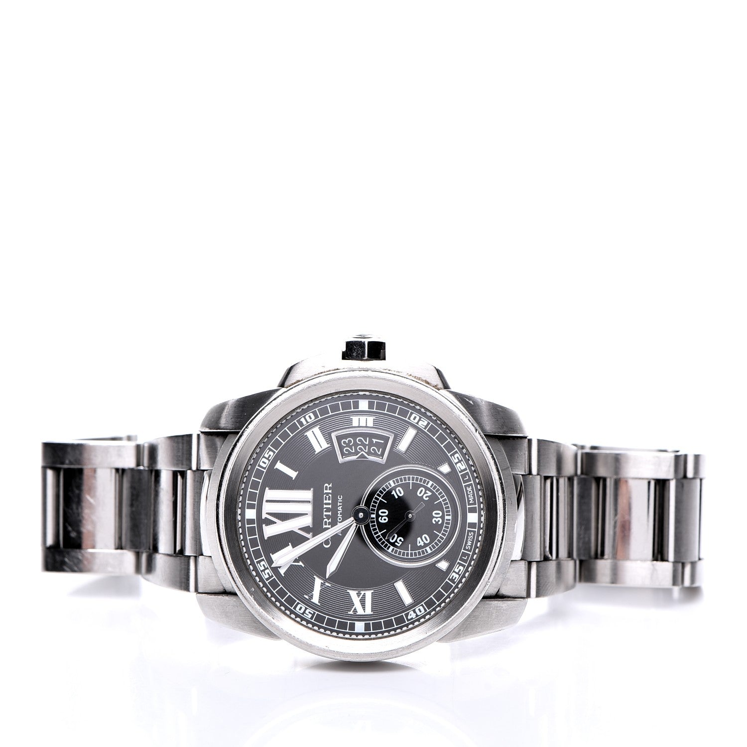 Cartier Stainless Steel 42mm Calibre de Automatic Watch Black 6 of 7