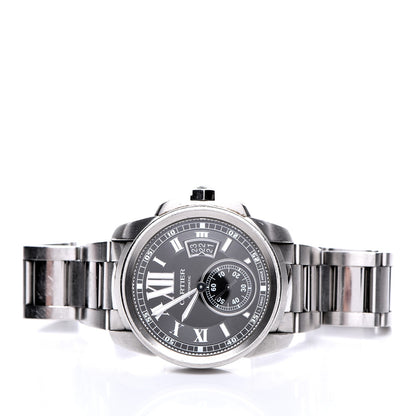 Cartier Stainless Steel 42mm Calibre de Automatic Watch Black 6 of 7