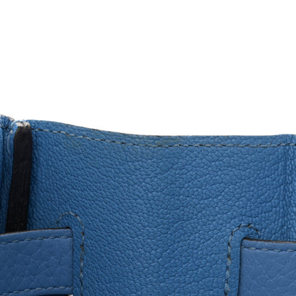 Hermes Taurillon Clemence Birkin 35 Azure 14 of 24