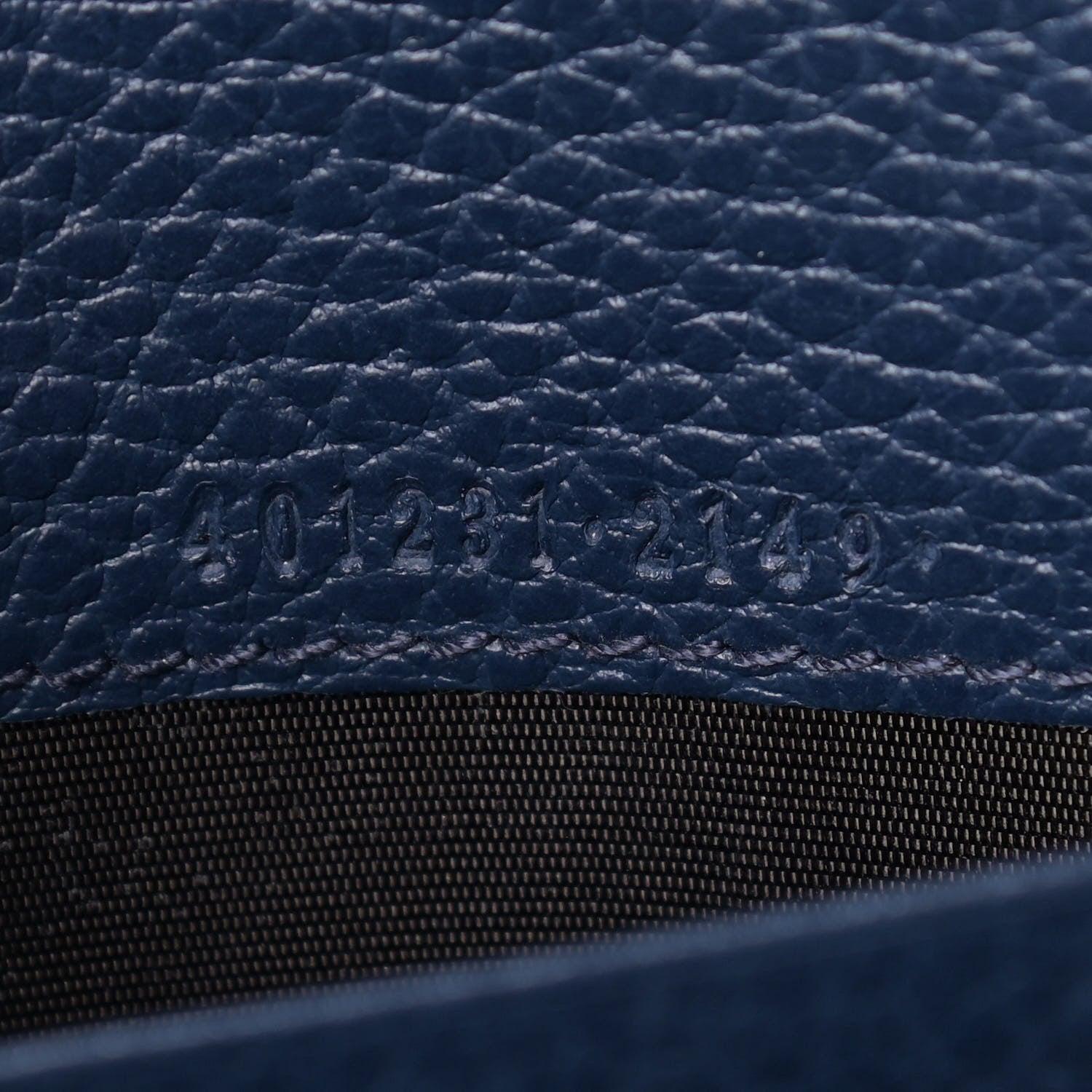 Gucci Dollar Calfskin Crystal Mini Dionysus Chain Wallet Blue Agata Black Diamond 7 of 9