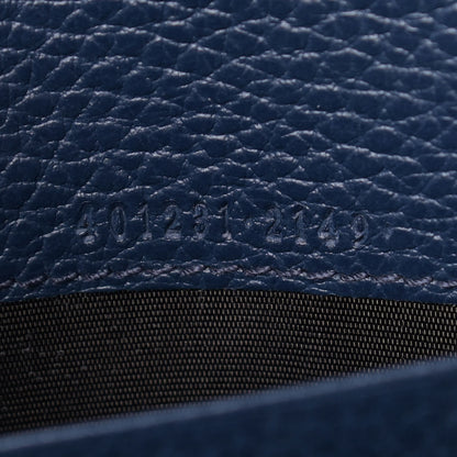 Gucci Dollar Calfskin Crystal Mini Dionysus Chain Wallet Blue Agata Black Diamond 7 of 9