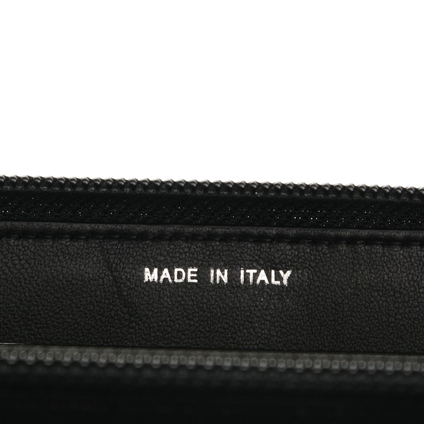 Lambskin Quilted Boy Zip Around Wallet Black