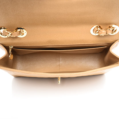 Chanel Caviar Jumbo Single Flap Beige 5 of 7