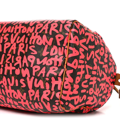 Louis Vuitton Monogram Graffiti Speedy 30 Fuchsia 10 of 10