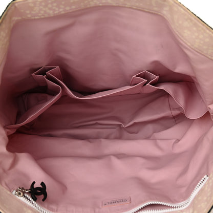 Chanel Terry Cotton Canvas Printed Large CC Tote Pale Pink 5 of 18