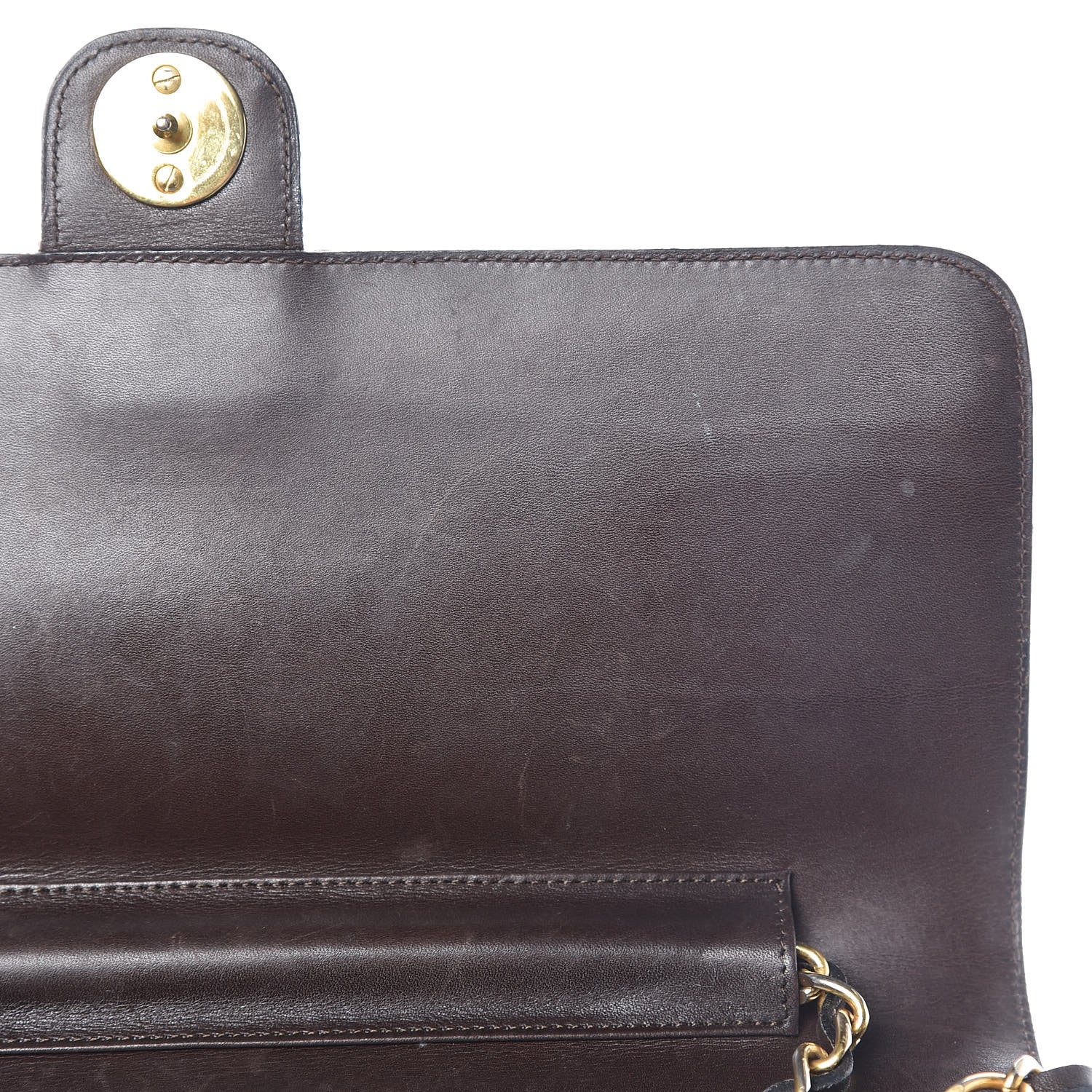 Chanel Calfskin Medium Single Flap Brown 11 of 16