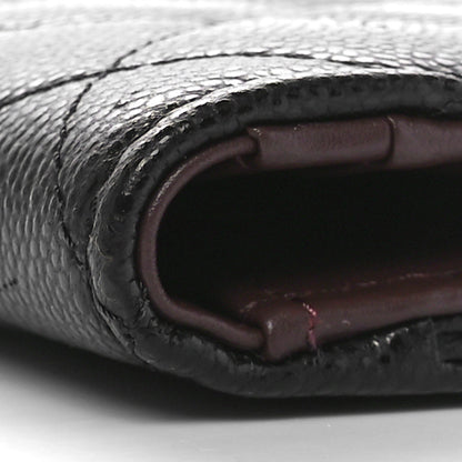 Chanel Caviar Quilted Long Zip Wallet Black 9 of 9