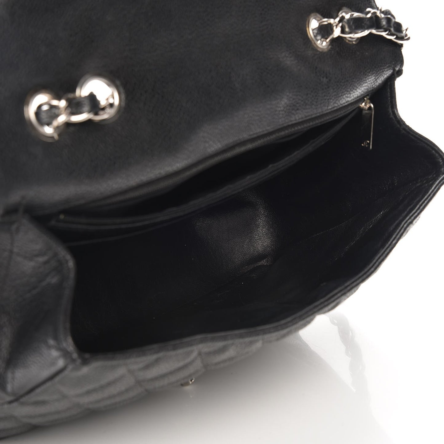 Caviar Quilted Jumbo Single Flap Black