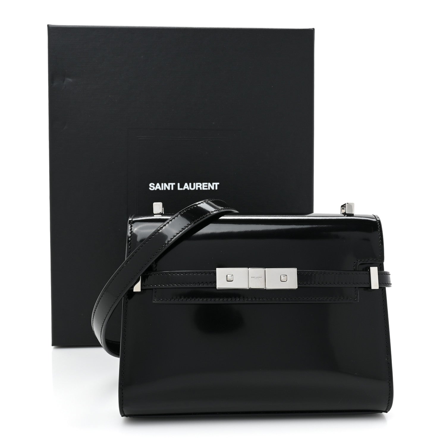 Saint Laurent Spazzolato Mini Manhattan Shoulder Bag Black 12 of 12