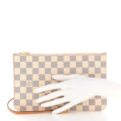 Louis Vuitton Damier Azur Neverfull MM GM Pochette 2 of 17