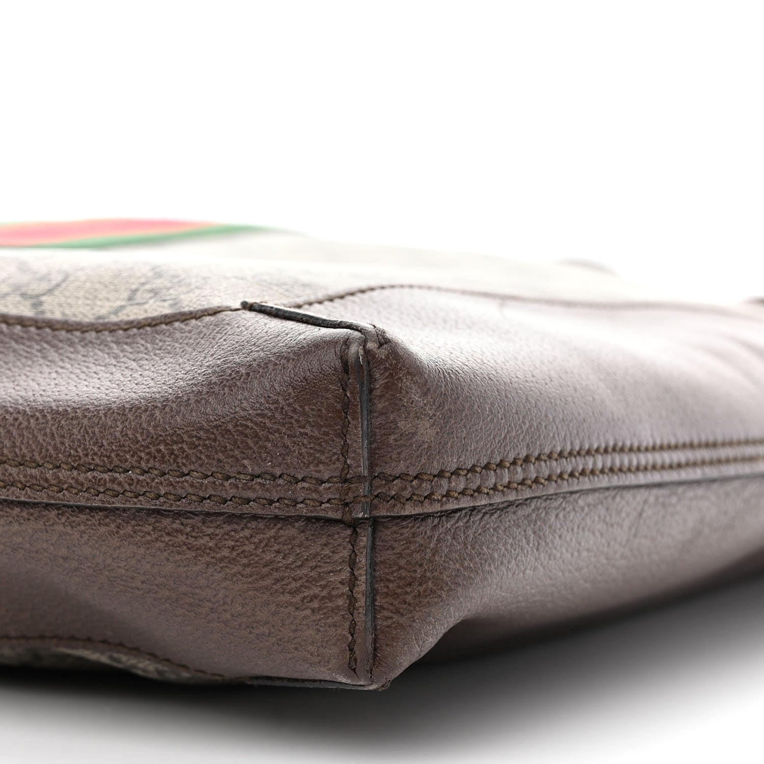 Gucci GG Supreme Monogram Web Large Ophidia Vertical Shopping Tote Brown 10 of 10