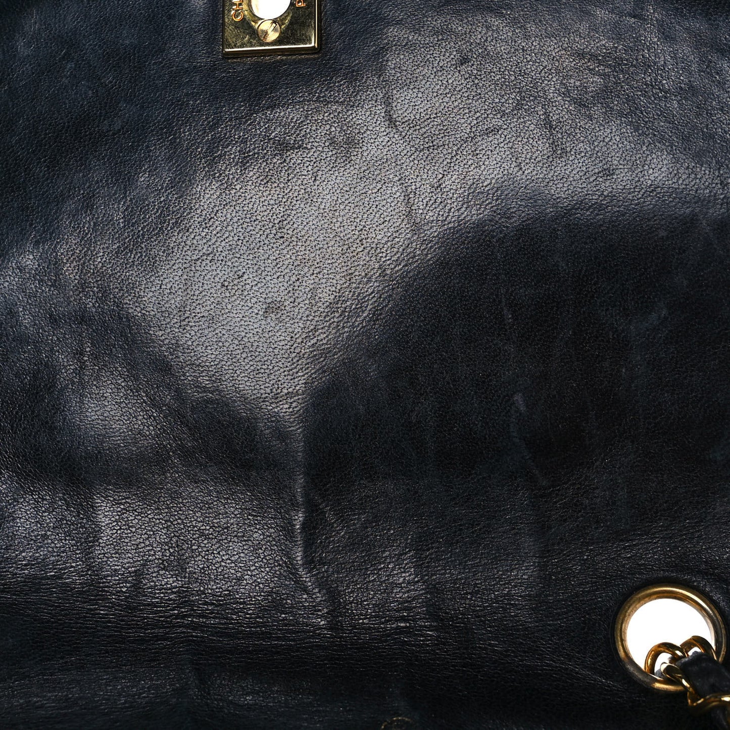 Lambskin Quilted Small Single Flap Black